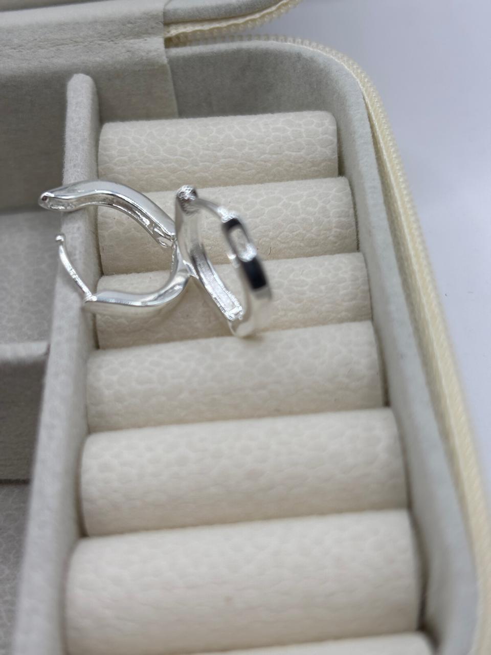 Brinco de prata 925 - Click