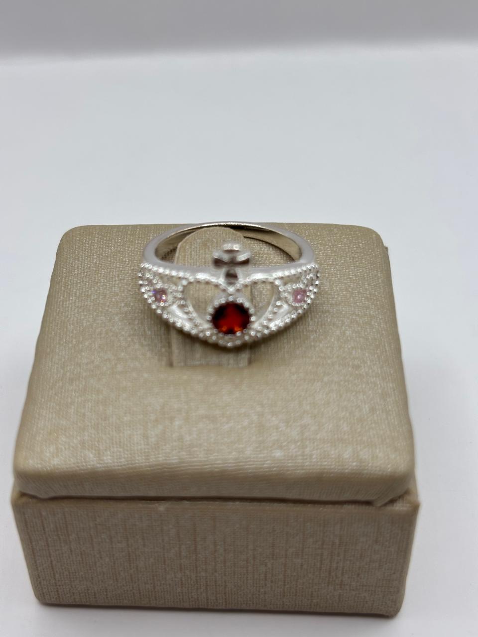 Prata 925 - Anel Formato Coroa