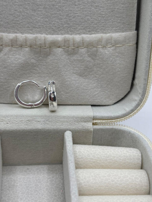 Brinco de prata 925 - Argola click