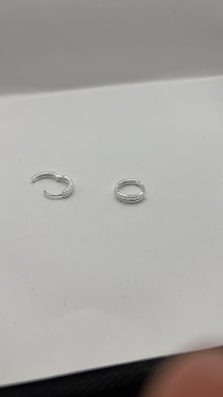 Brinco de prata 925 - Argola click