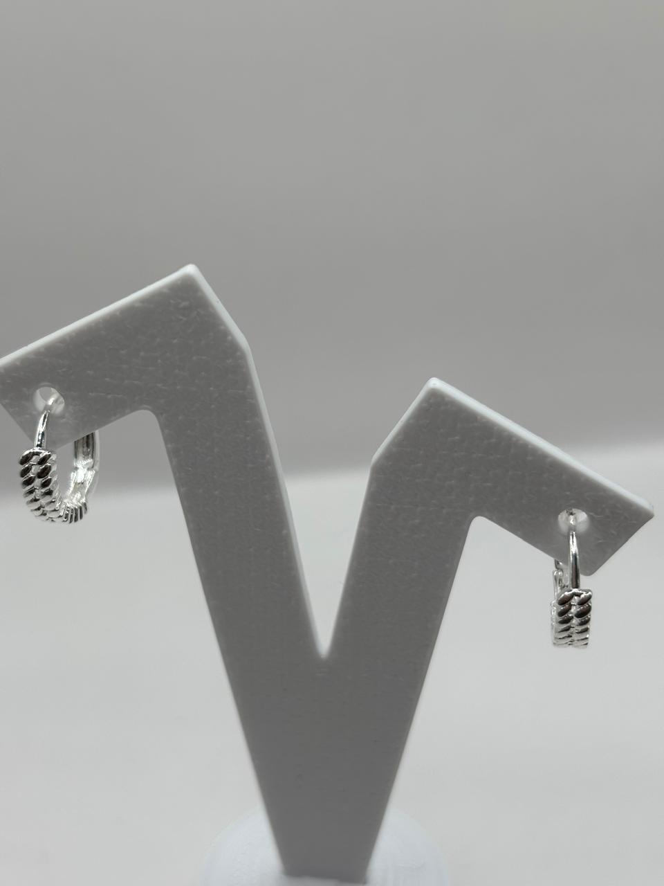 Brinco de prata 925 - Argola click