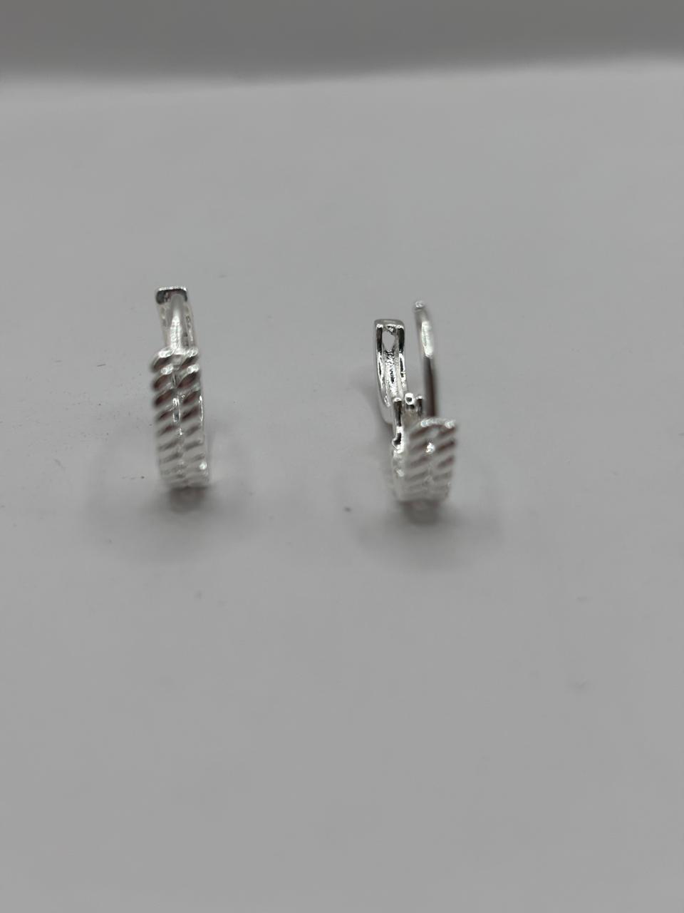 Brinco de prata 925 - Argola click