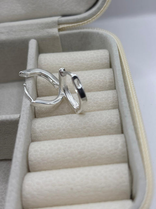 Brinco de prata 925 - Click