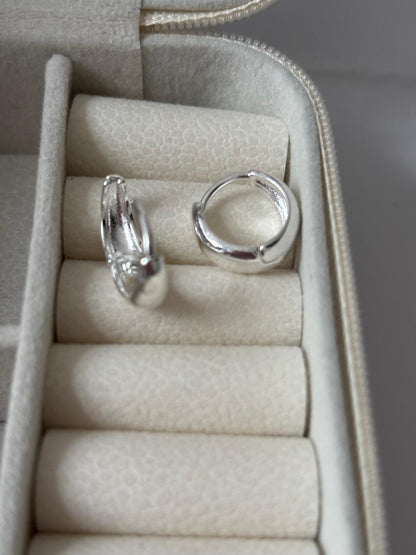 Brinco de prata 925 - Click