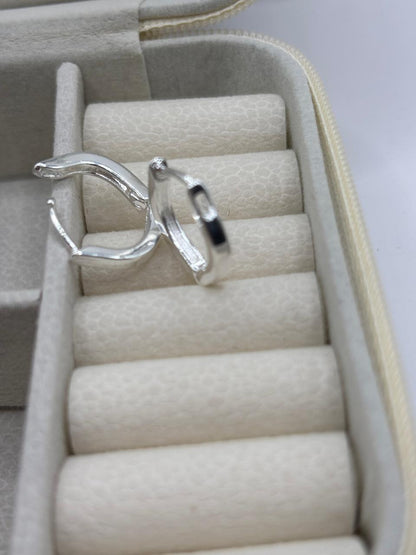 Brinco de prata 925 - Click