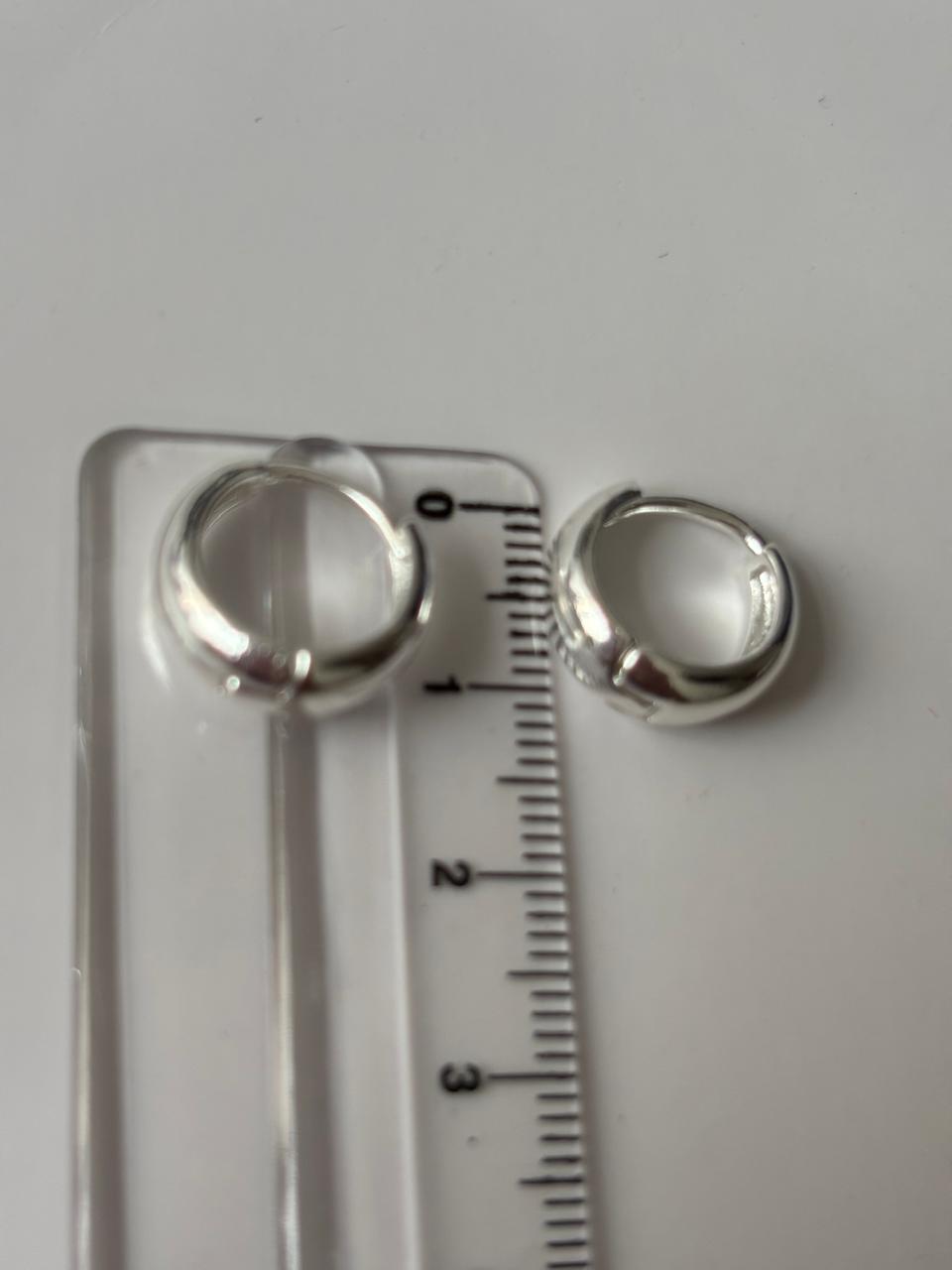 Brinco de prata 925 - Click