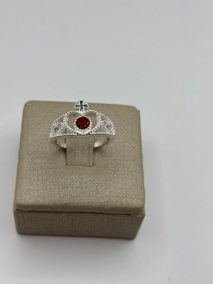 Prata 925 - Anel Formato Coroa