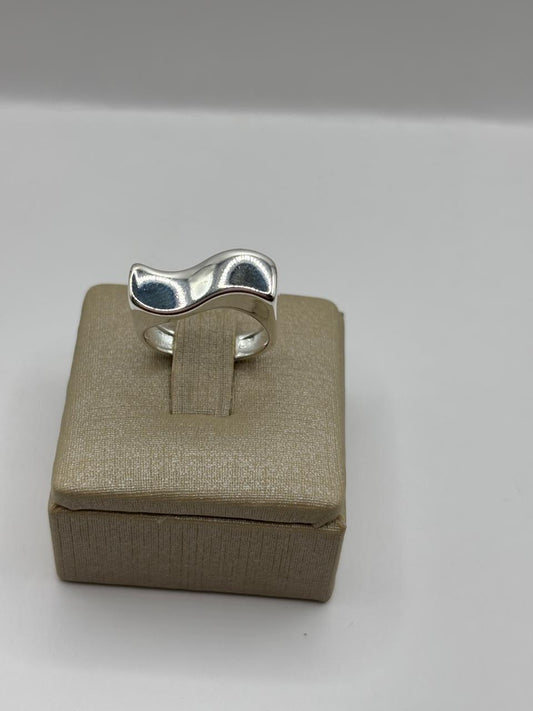 Prata 925 - Anel Formato Onda