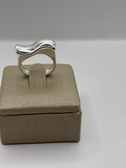 Prata 925 - Anel Formato Onda