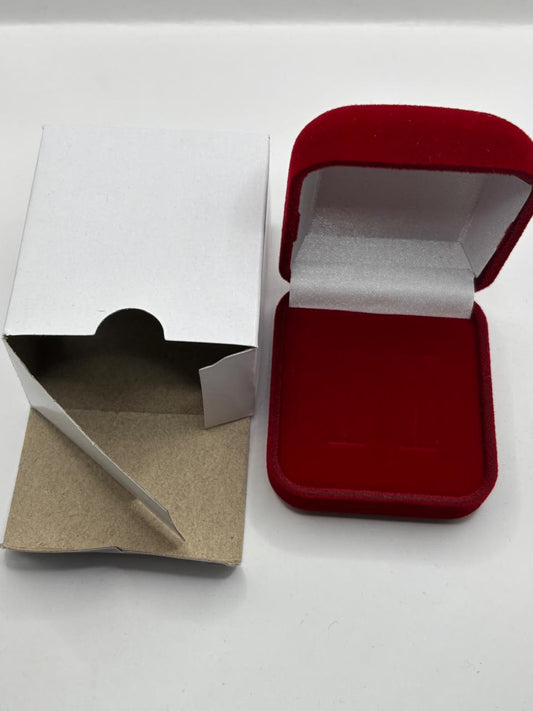 Caixa Veludo Vermelho