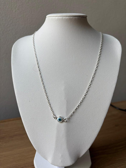 Colar de Prata 925 - Colar Olho Grego