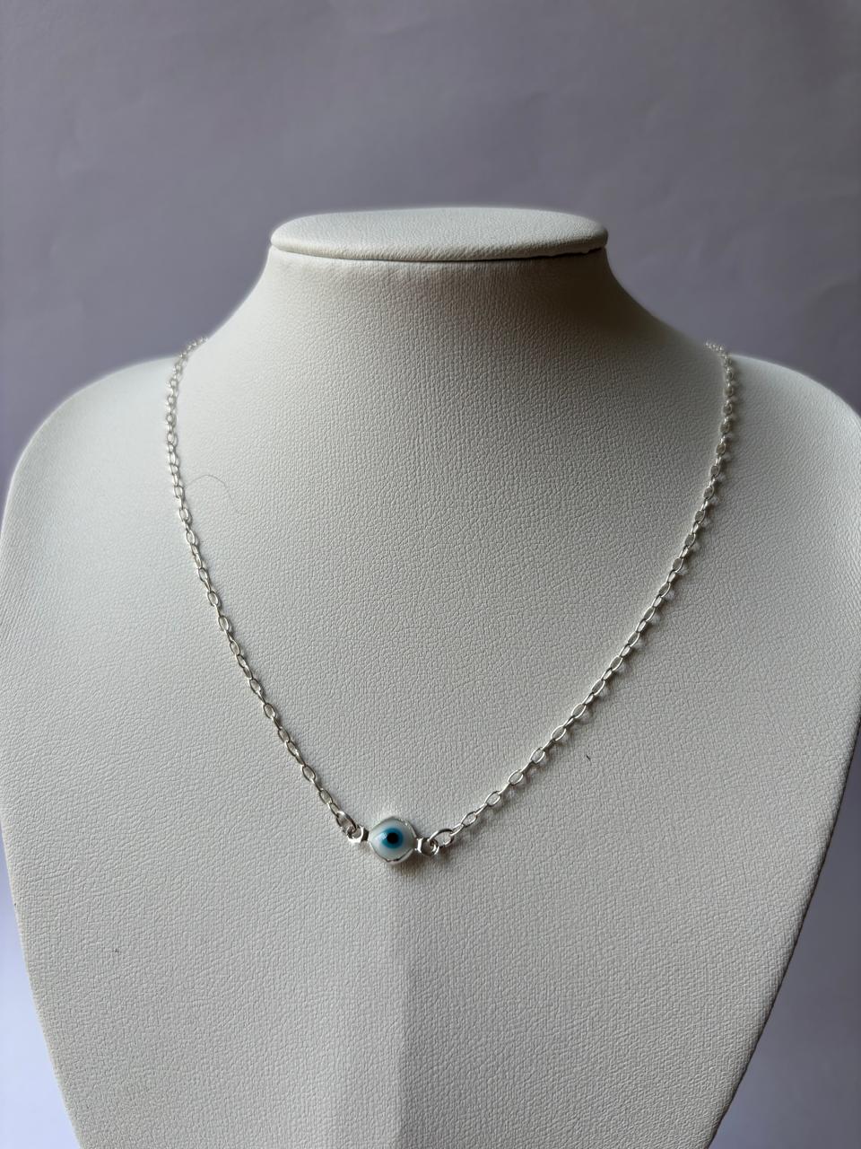 Colar de Prata 925 - Colar Olho Grego