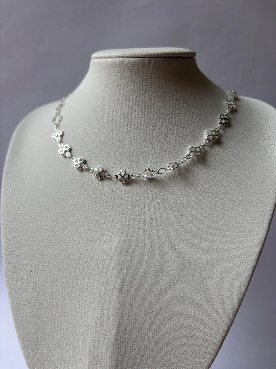 Colar de Prata 925 - Colar Trevo
