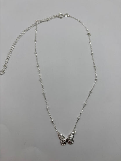Colar de Prata 925 - Colar Borboleta