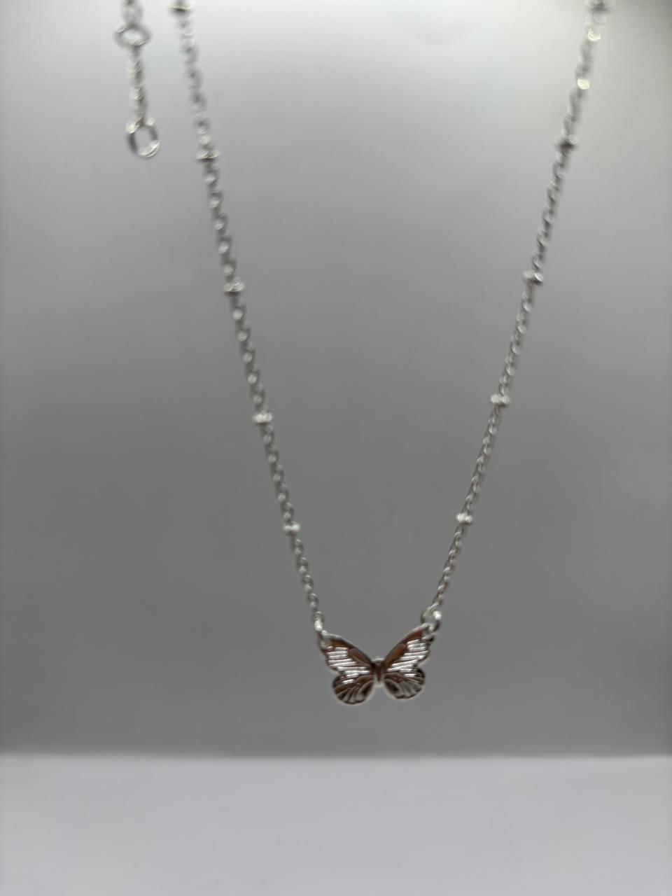 Colar de Prata 925 - Colar Borboleta