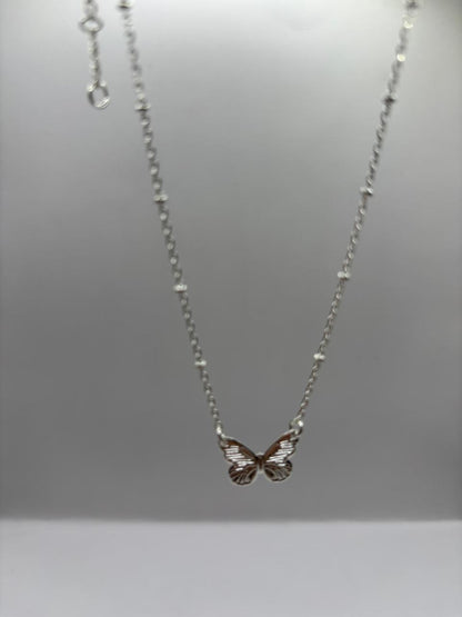 Colar de Prata 925 - Colar Borboleta