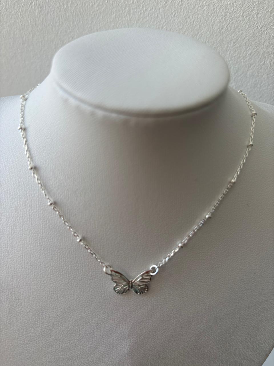 Colar de Prata 925 - Colar Borboleta