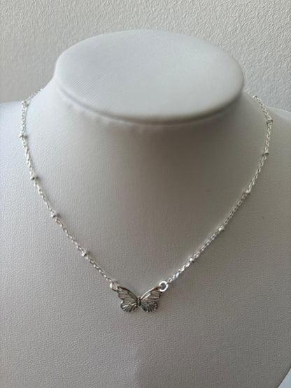Colar de Prata 925 - Colar Borboleta