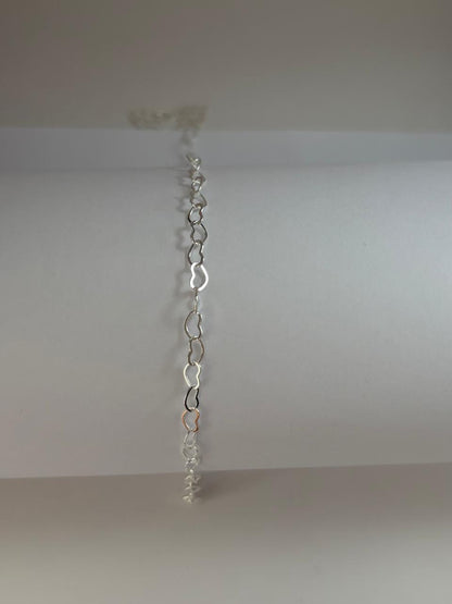 Pulseira de Prata 925 - Coração