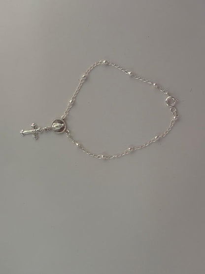 Pulseira de Prata 925 - Terço